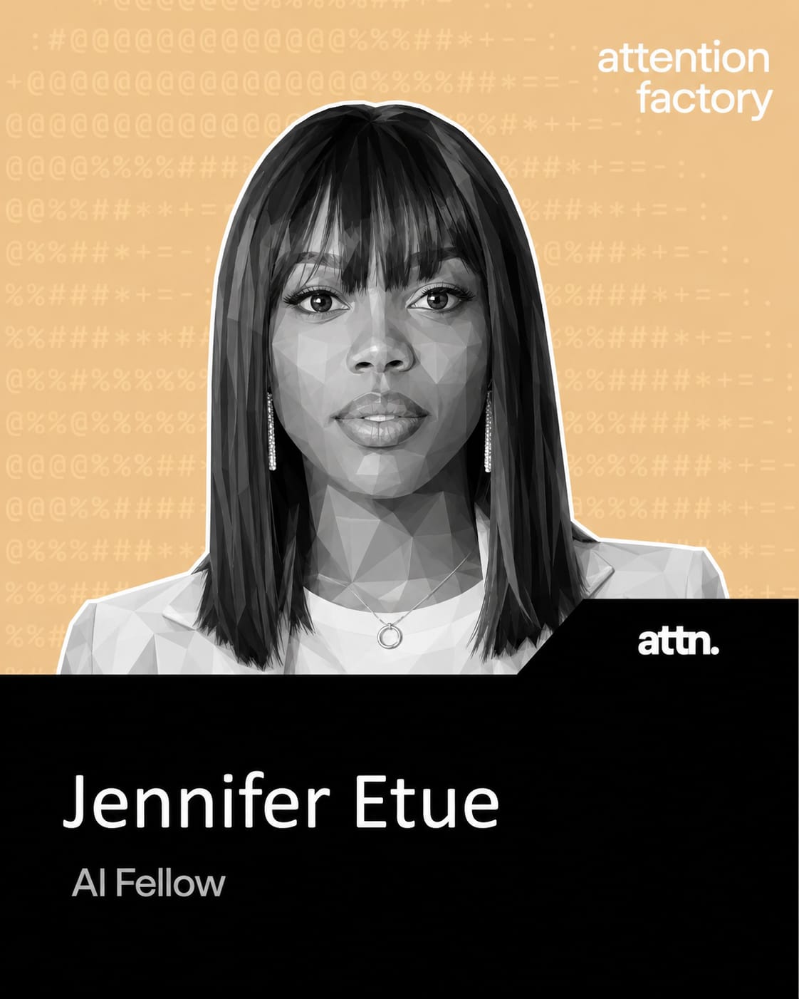 Jennifer Etue, Pod 7 AI Fellow